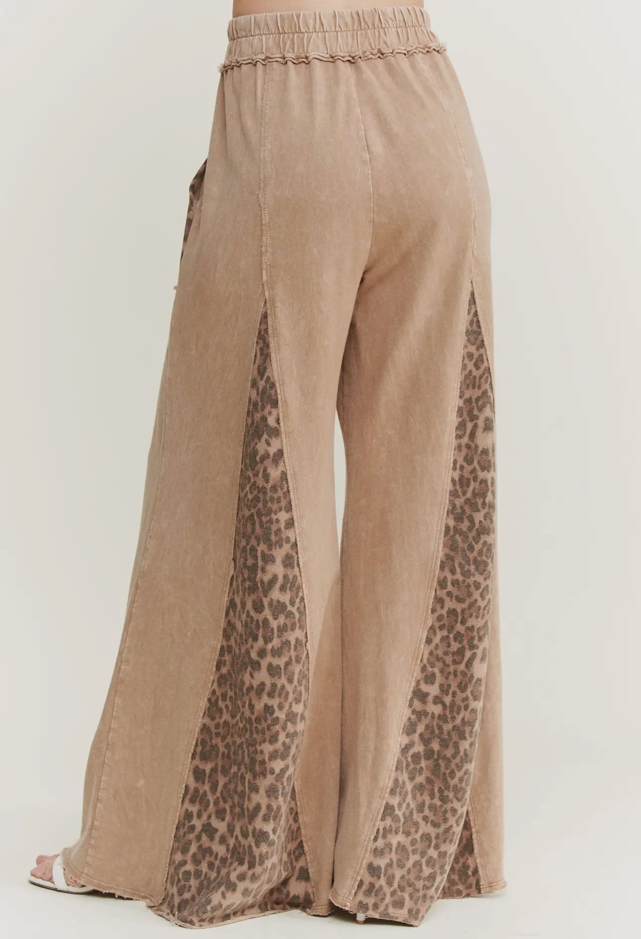 Mineral Washed Leopard Sweatpants