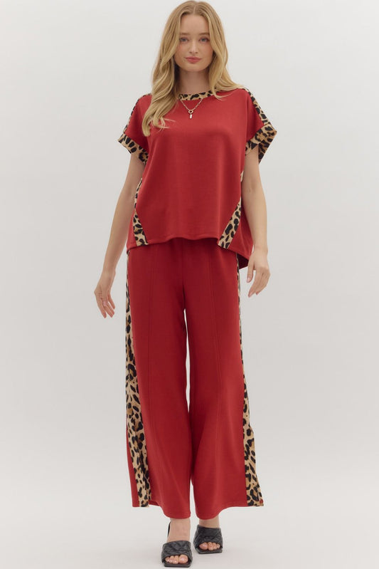 Leopard Trim Scuba Set