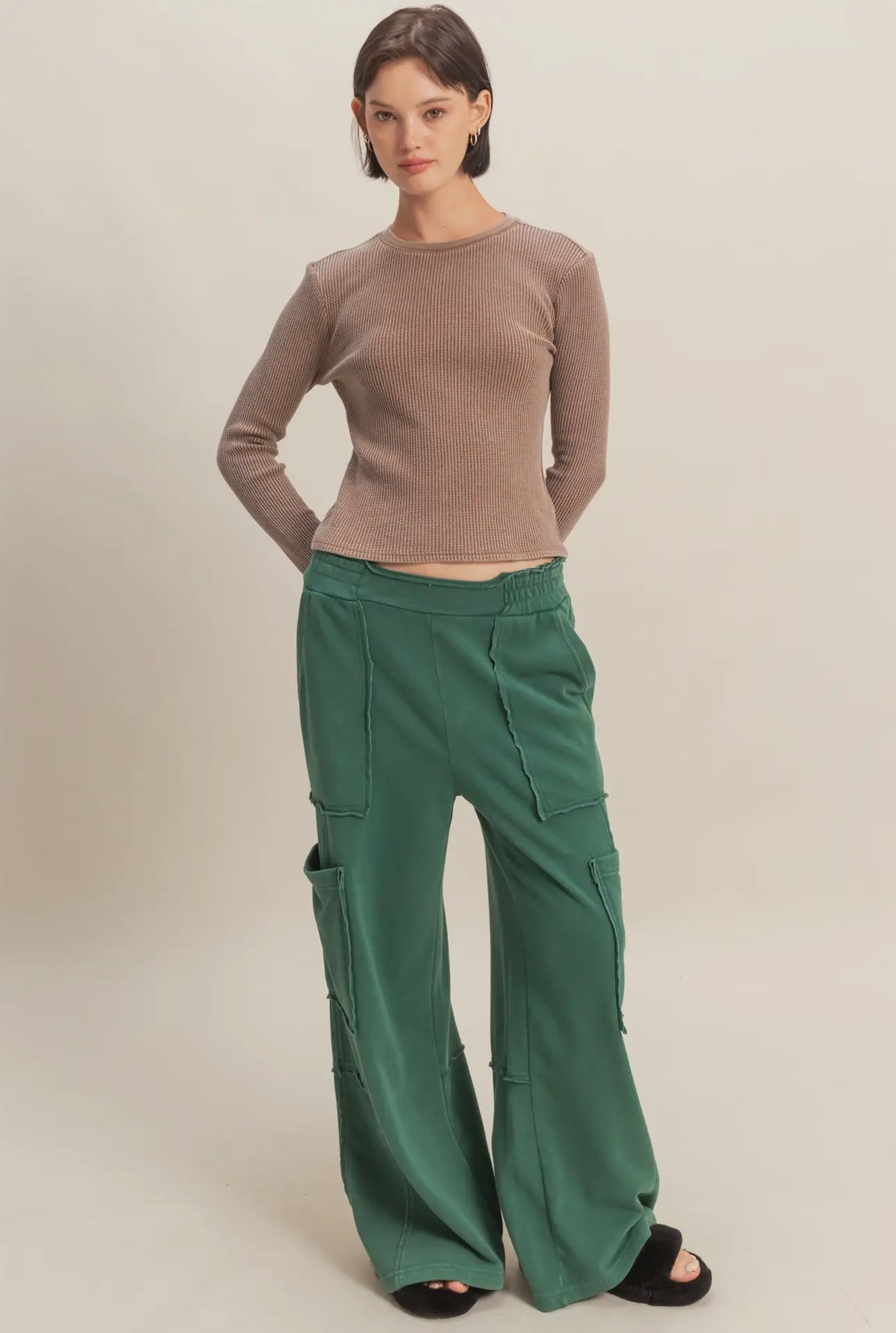 Mineral Washed Cargo Sweatpants