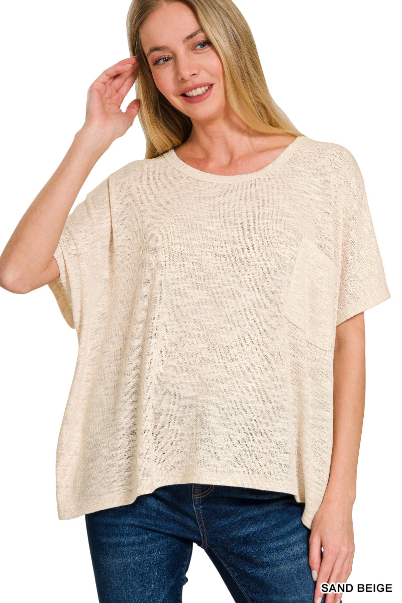 Oversized Hacci Top