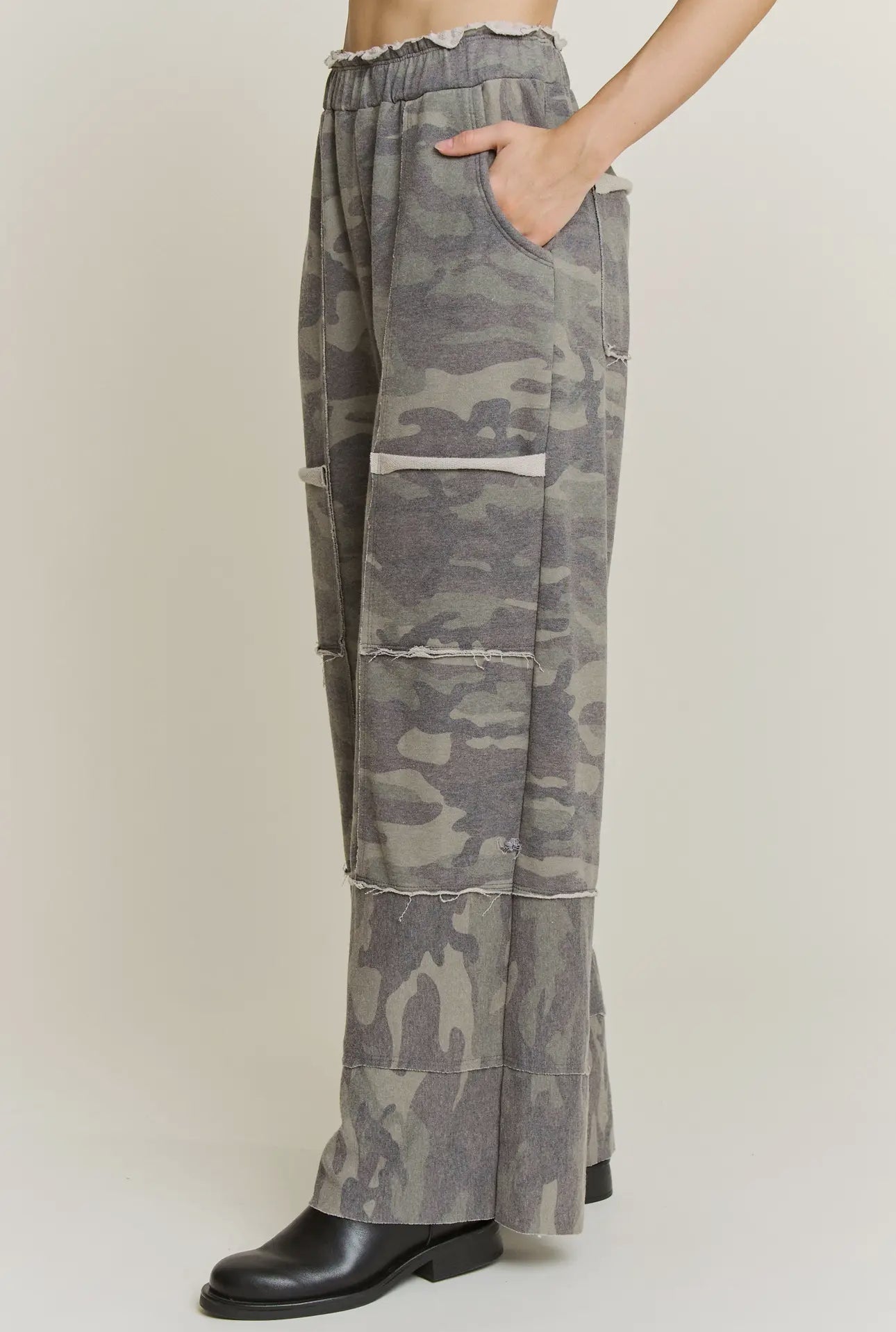 Washed Terry Camo Sweatpants