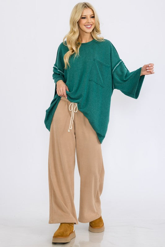 Emmie Oversized Ribbed Top