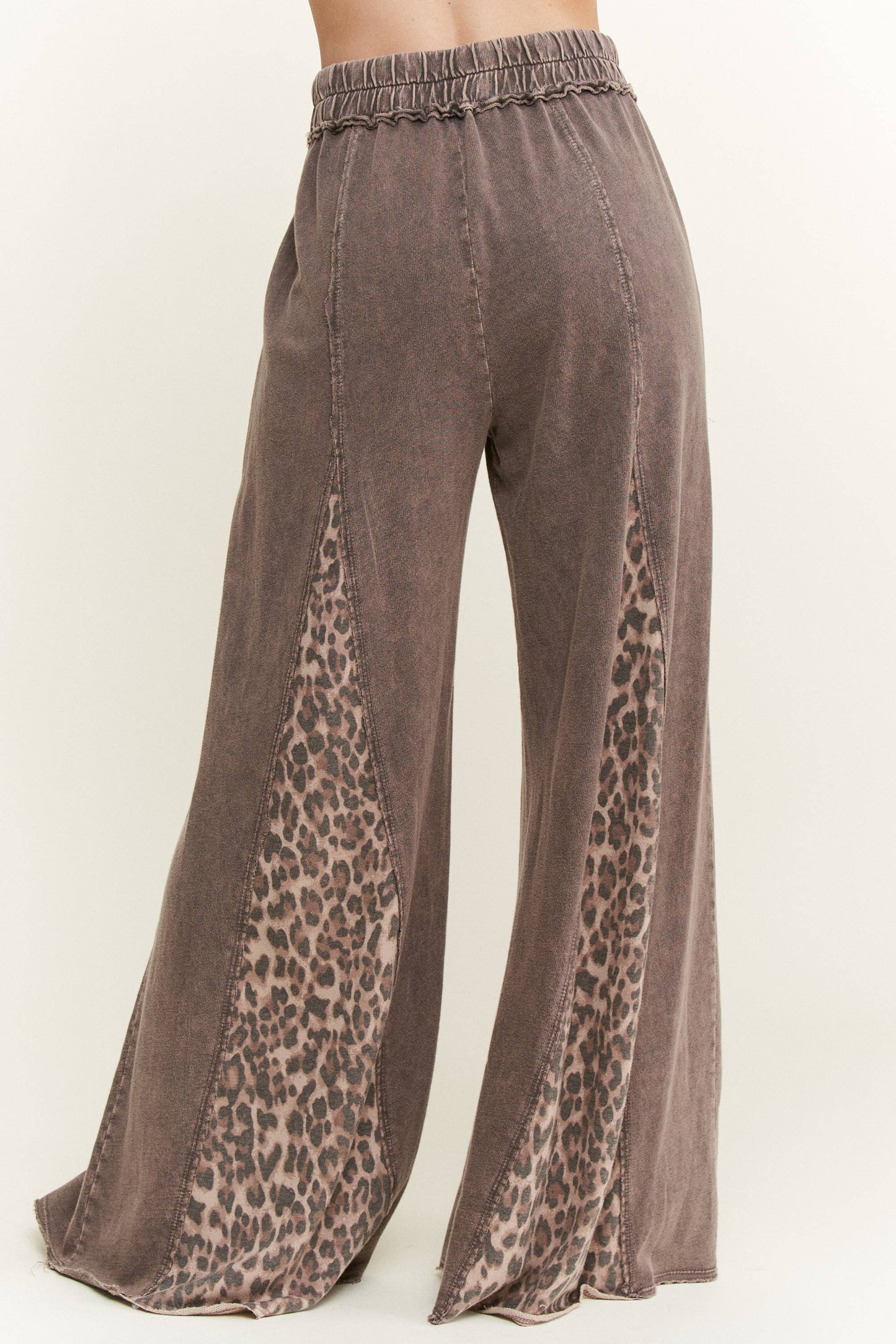Mineral Washed Leopard Sweatpants