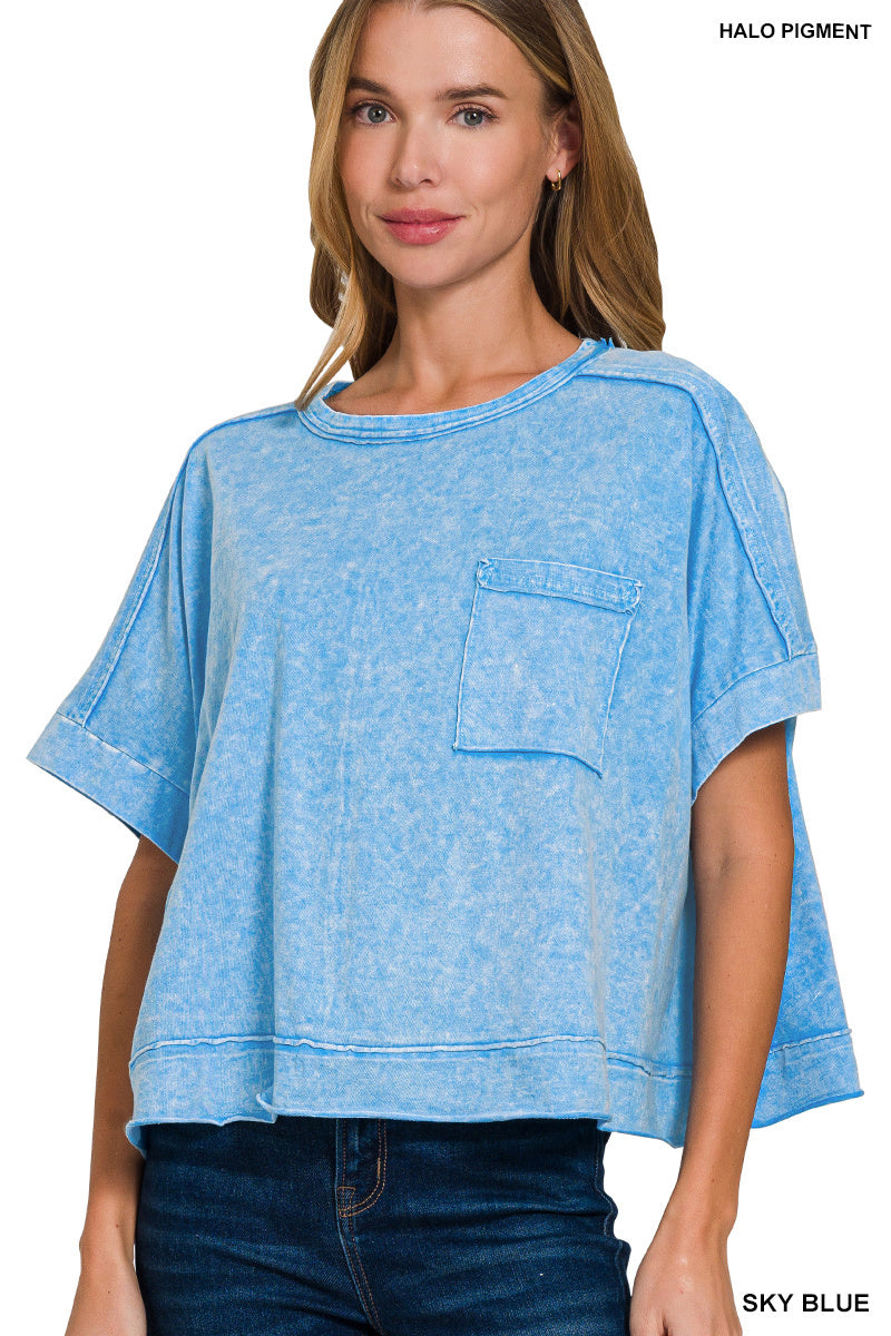 Mineral Washed Pocket Tee