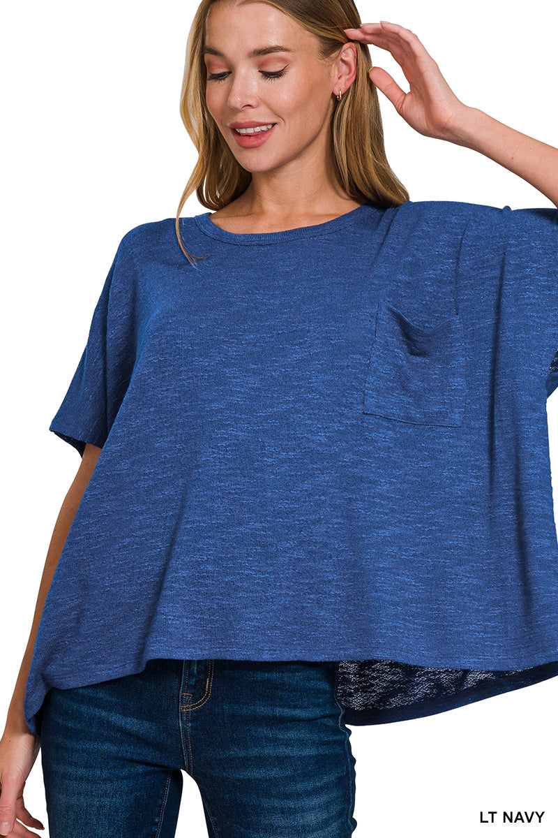Oversized Hacci Top