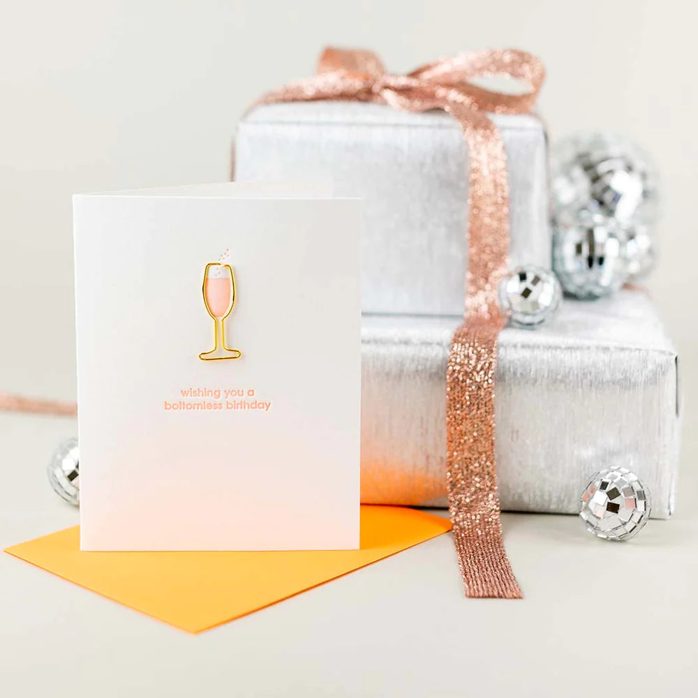 Wishing You A Bottomless Birthday- Paperclip Card