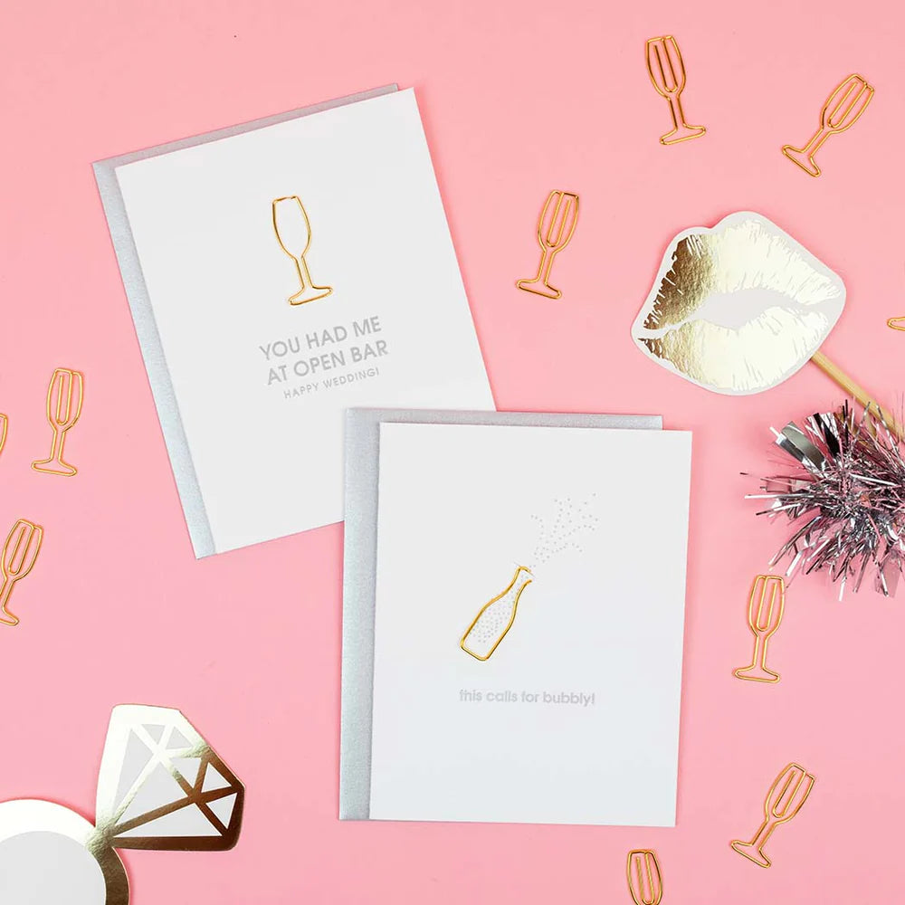 You Had Me At Open Bar (Happy Wedding)- Paperclip Card