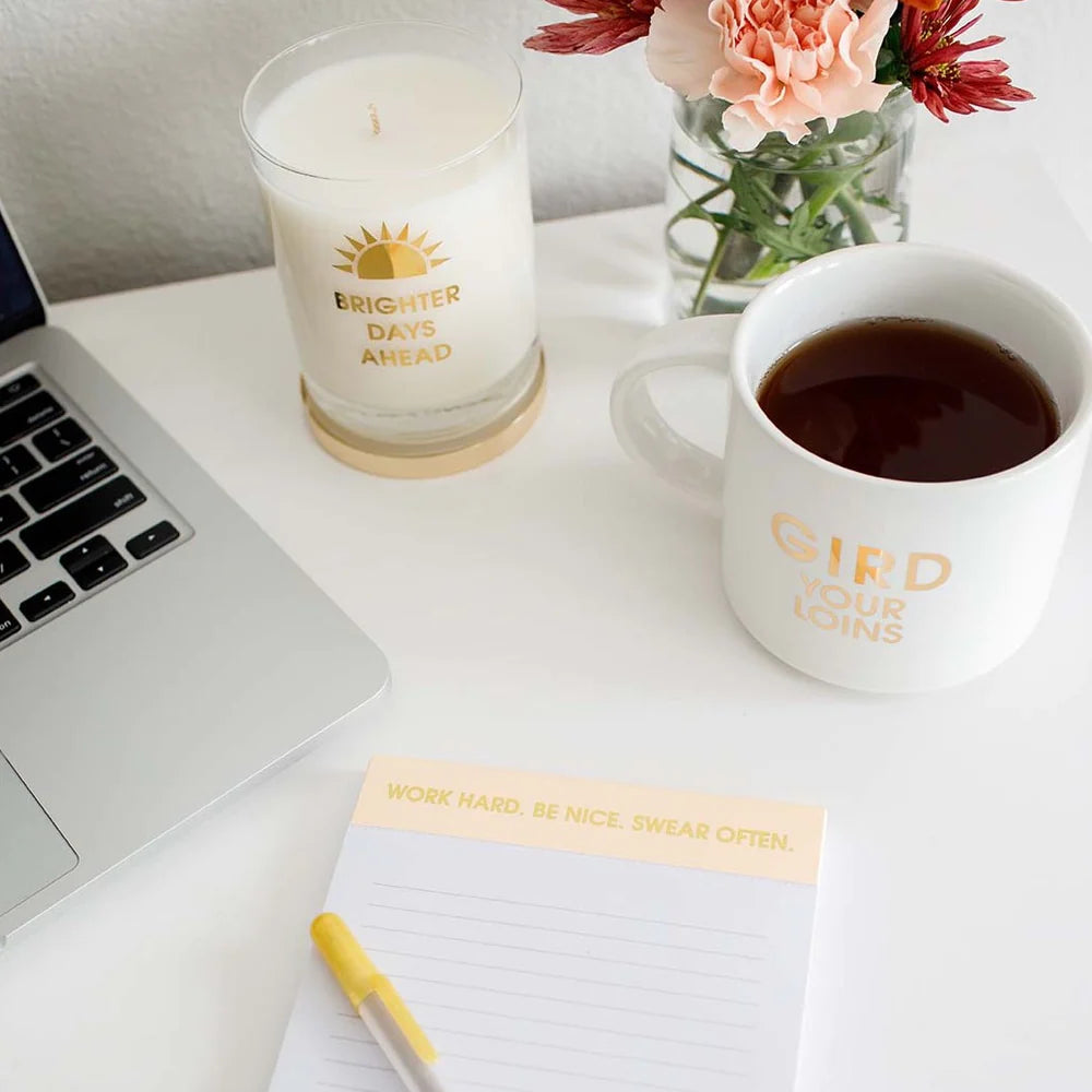 Work Hard. Be Nice. Swear Often.- Lined Notepad