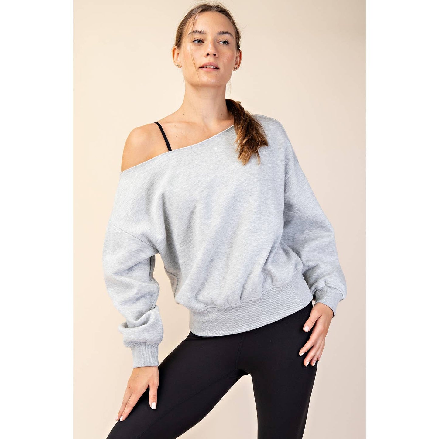 Ainsley Off The Shoulder Long Sleeve Top