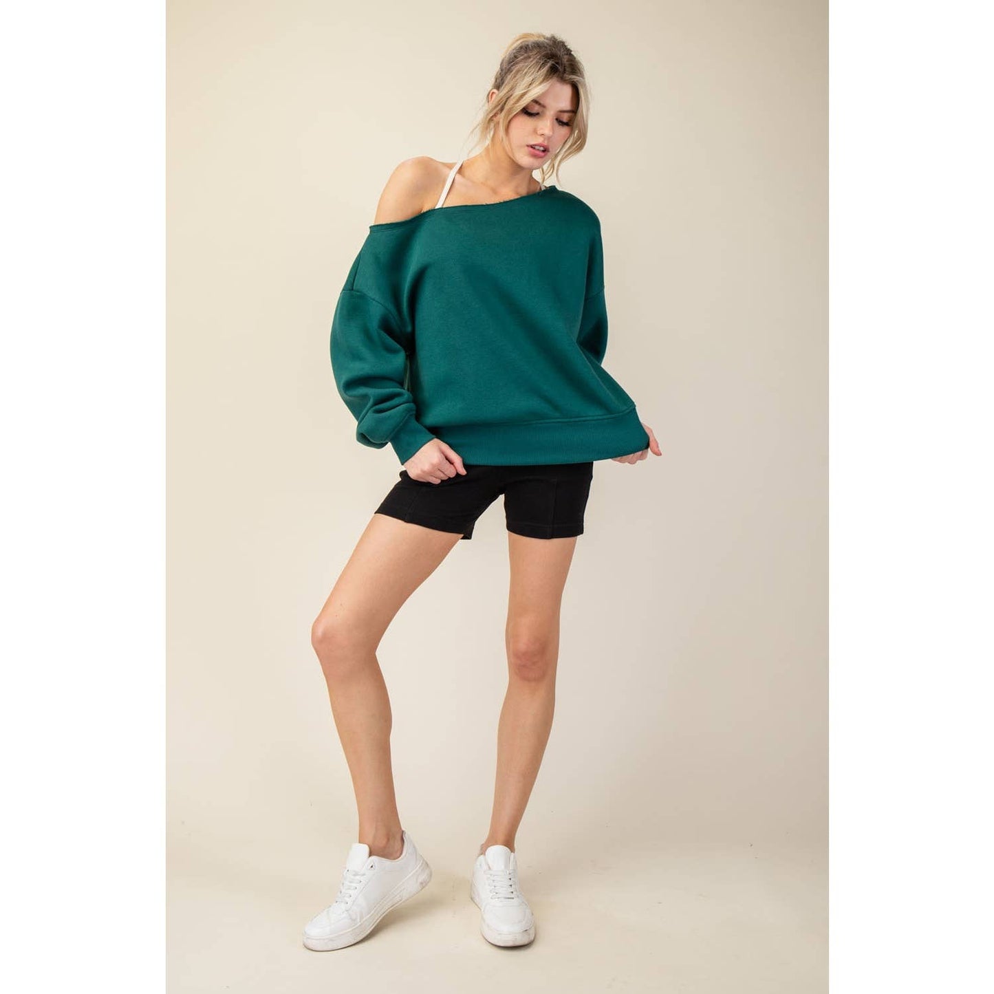 Ainsley Off The Shoulder Long Sleeve Top