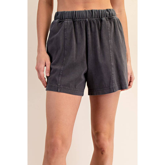 Mineral Washed Cotton Shorts