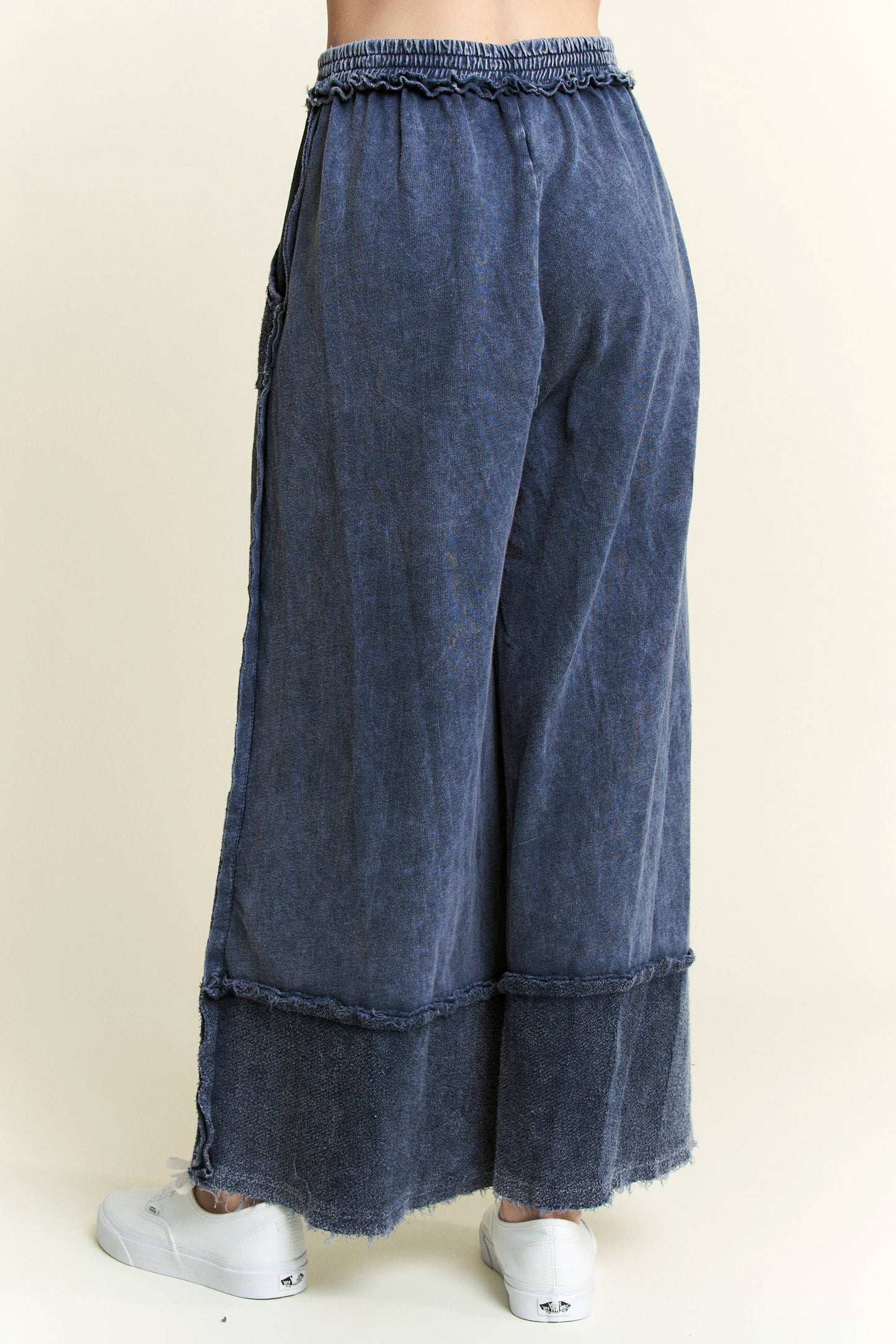 Mandy Mineral Washed Wide Leg Pants