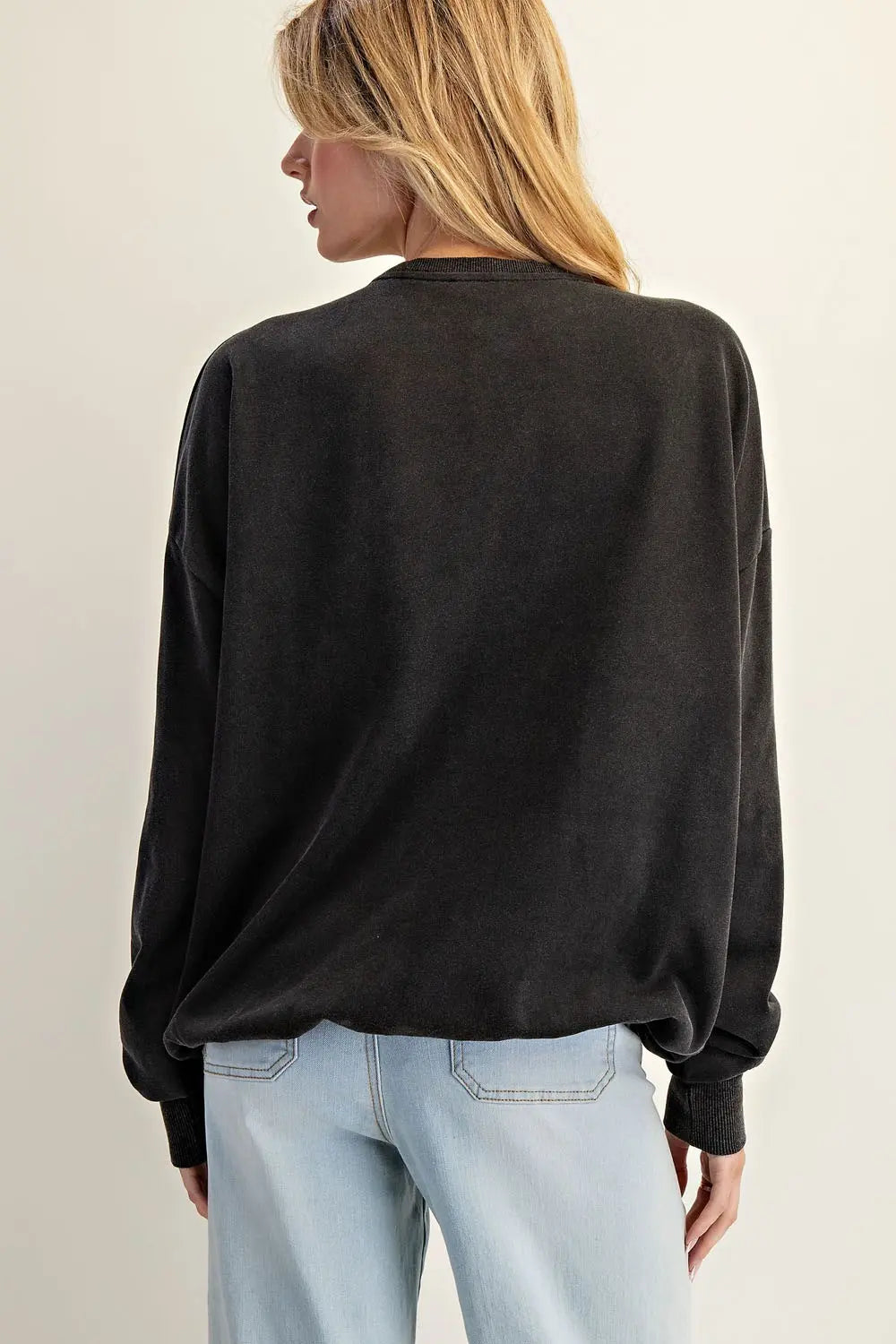 Washed Horseshoe Pullover