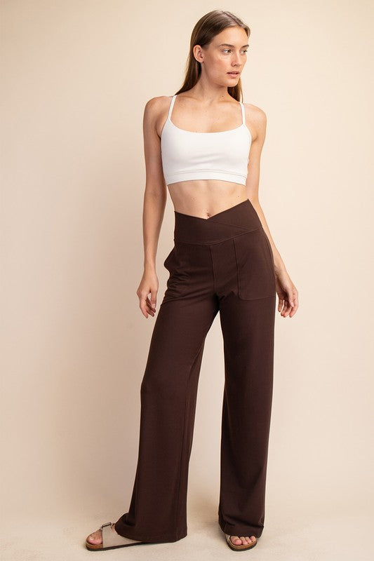 Vivian V Waist Wide Pants