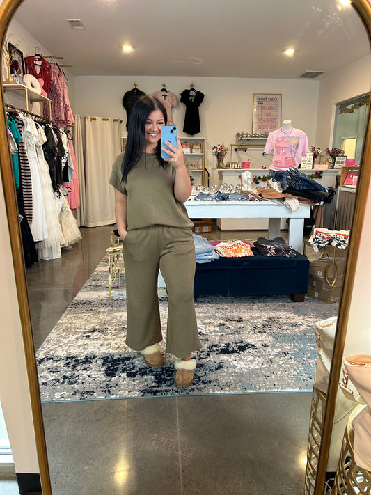 Super Soft Olive Set- TOP ONLY