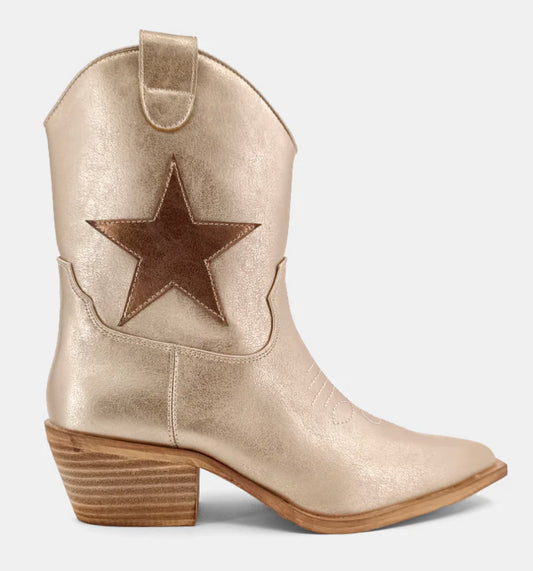 Gold Star Cowboy Boots