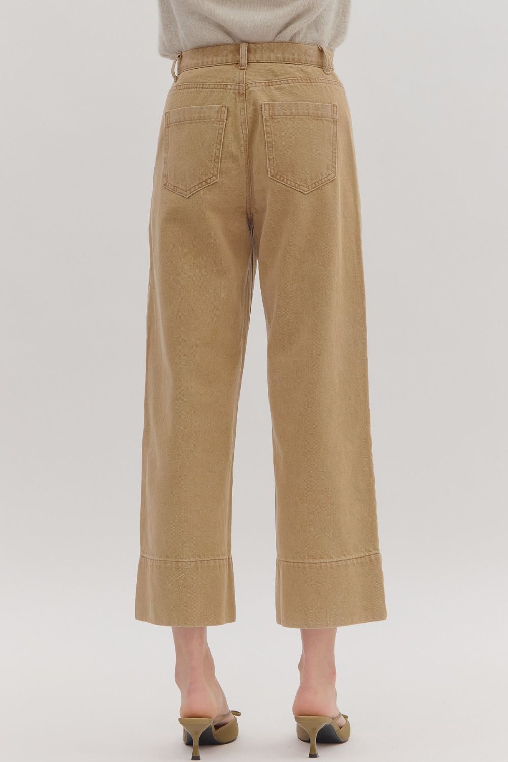 Front Pocket Wide Leg Jeans