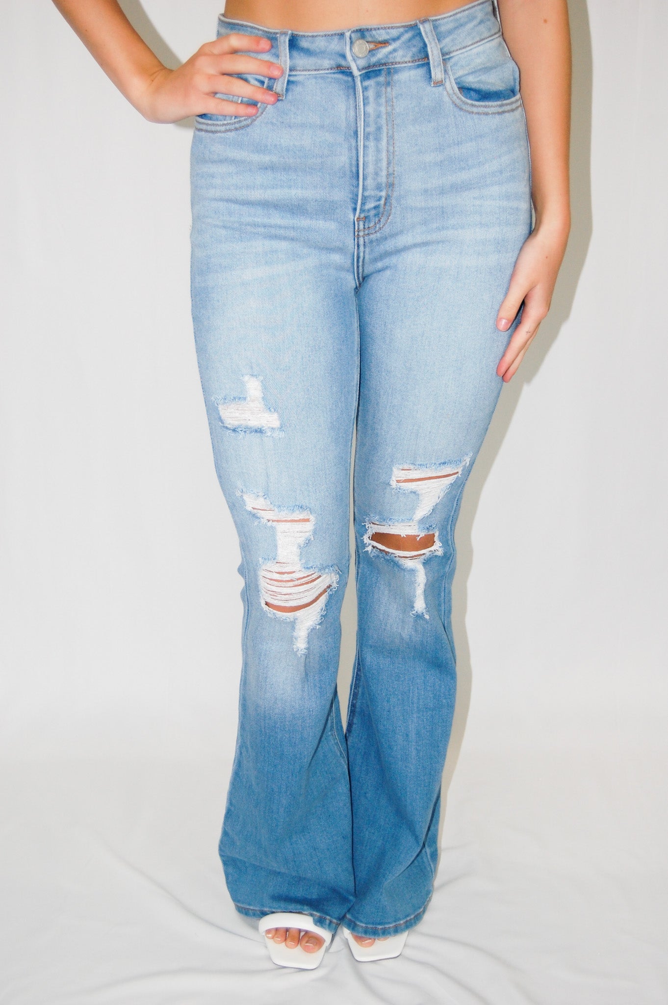 Blue Jean Flares