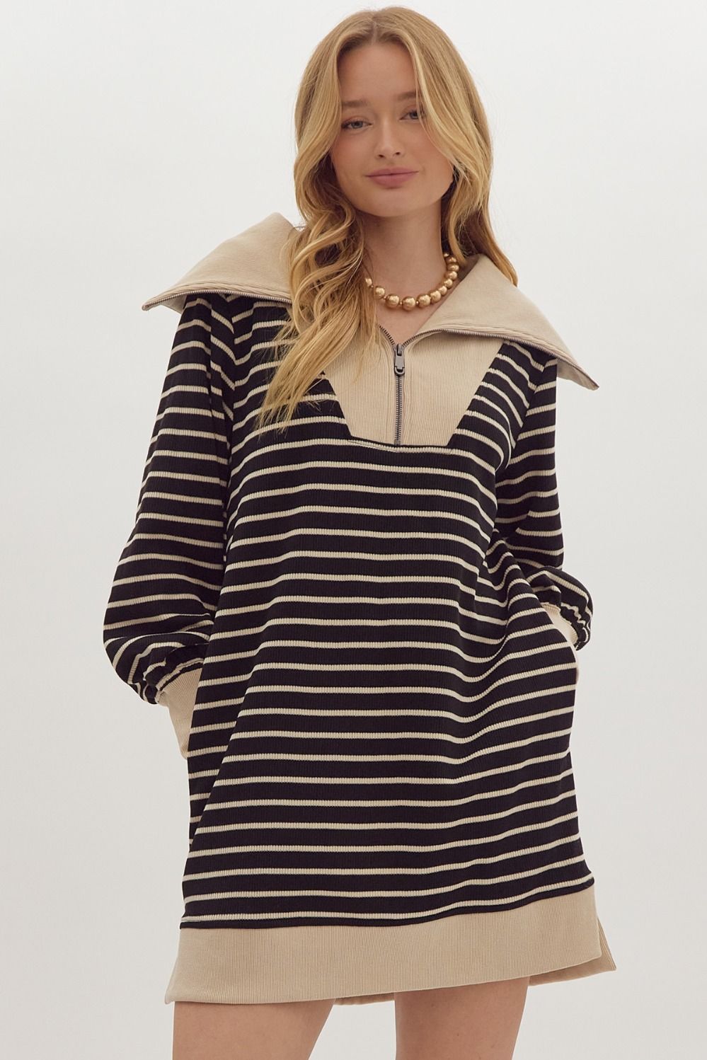 Sadie Striped Sweater Dress