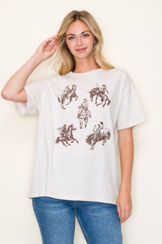 5 Cowboys Oversized Tee