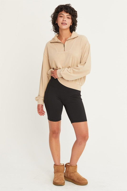 Hazel Half Zip Sweatshirt