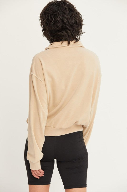 Hazel Half Zip Sweatshirt