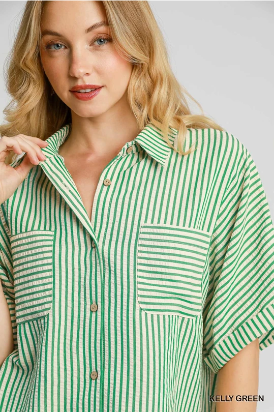 Seersucker Striped Set