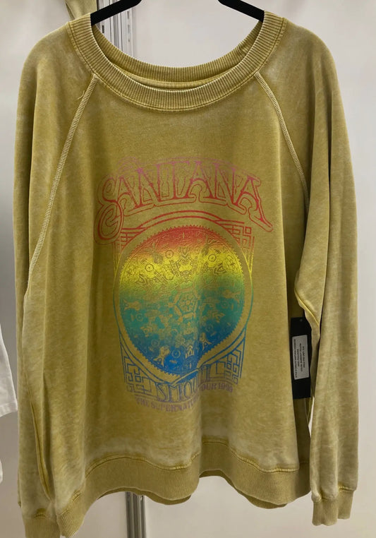 Santana Rainbow Burnout Sweatshirt