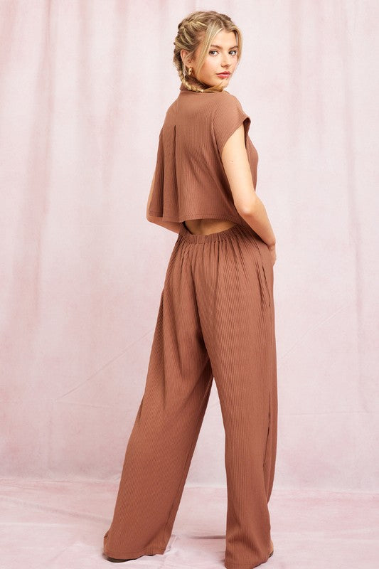 Roma Ribbed Jumpsuit