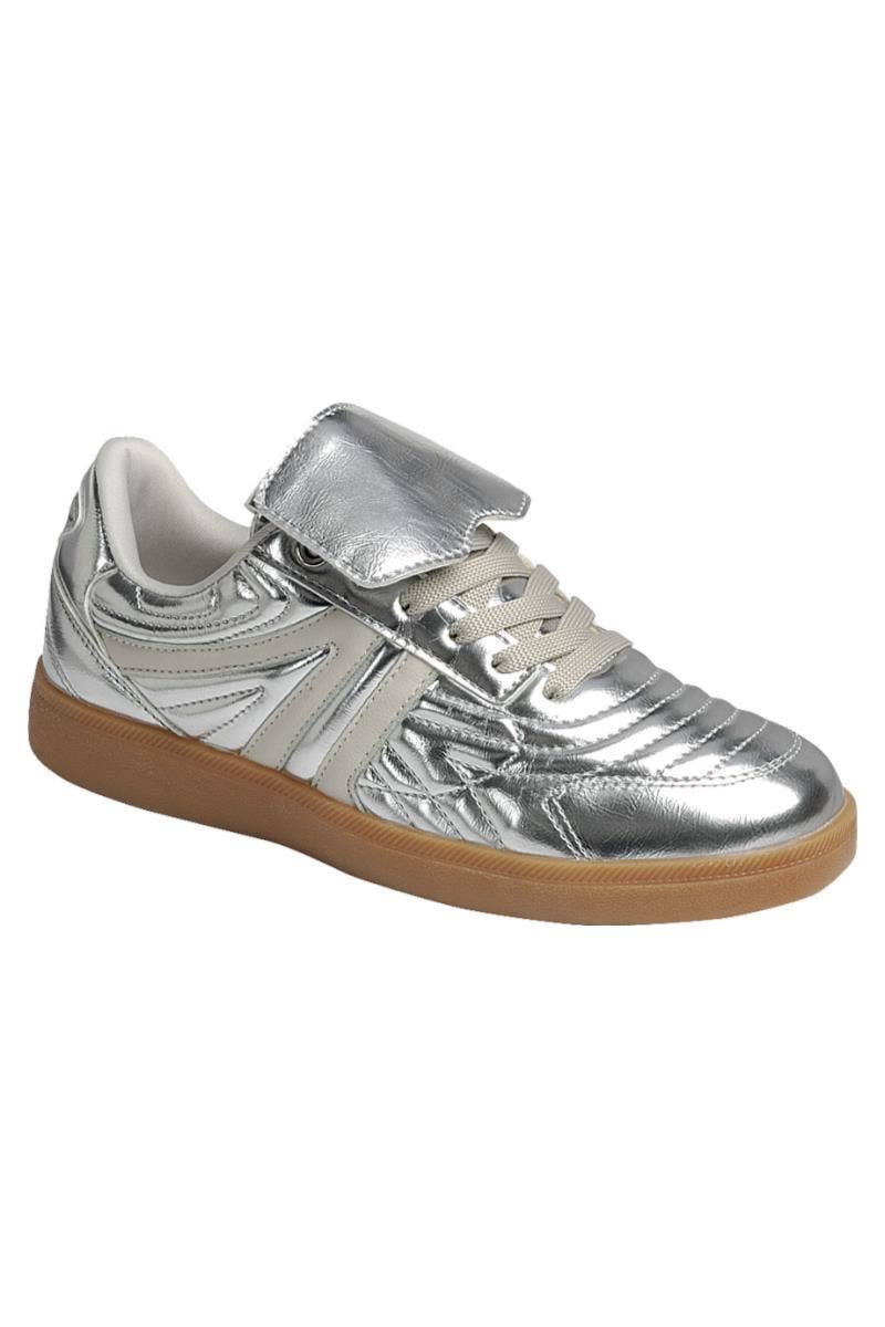 Women’s Lace Up Sneakers SILVER