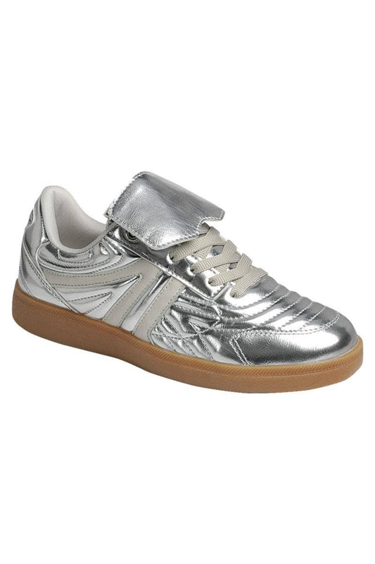 Women’s Lace Up Sneakers SILVER