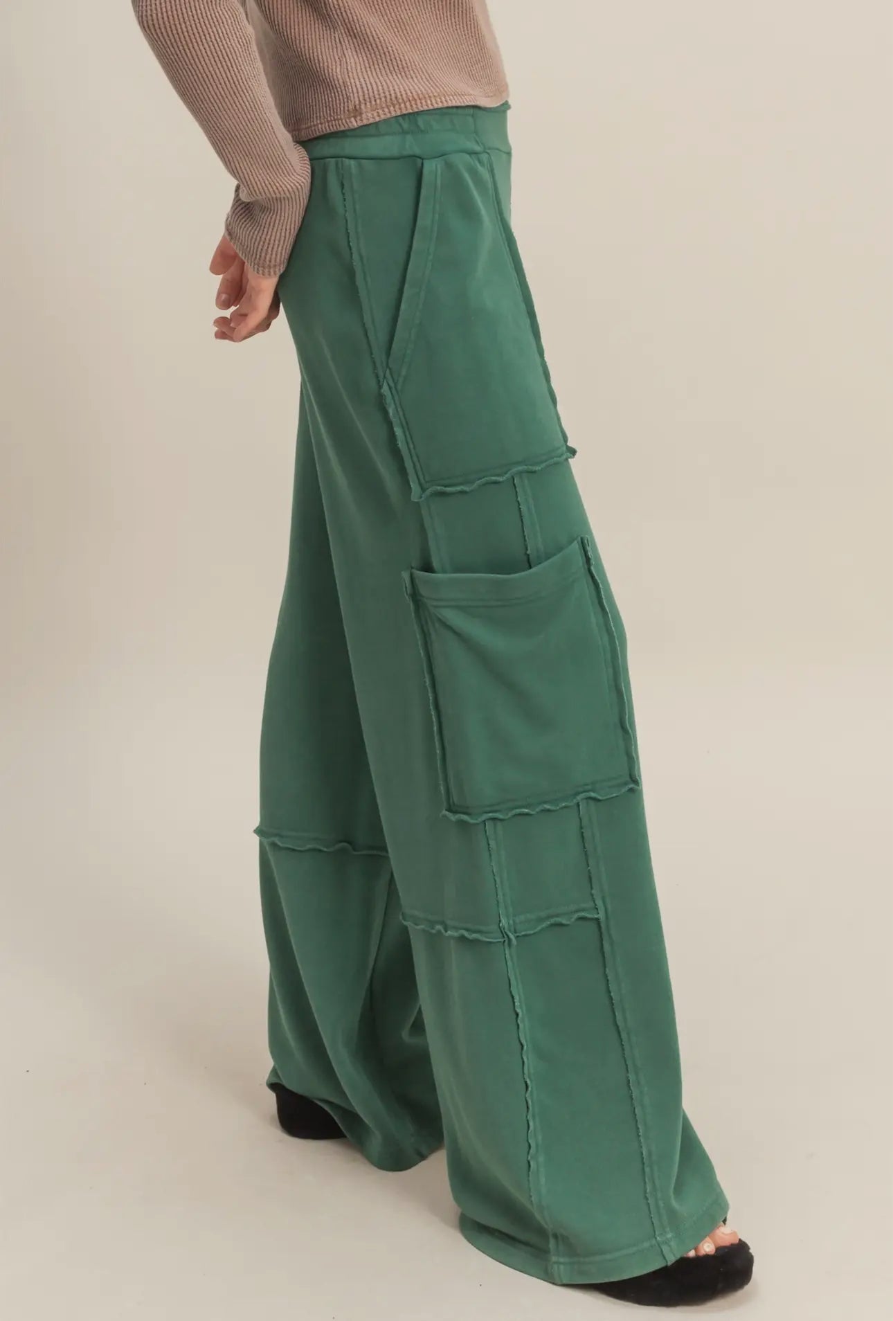 Mineral Washed Cargo Sweatpants