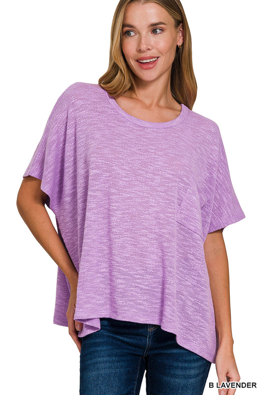 Oversized Hacci Top