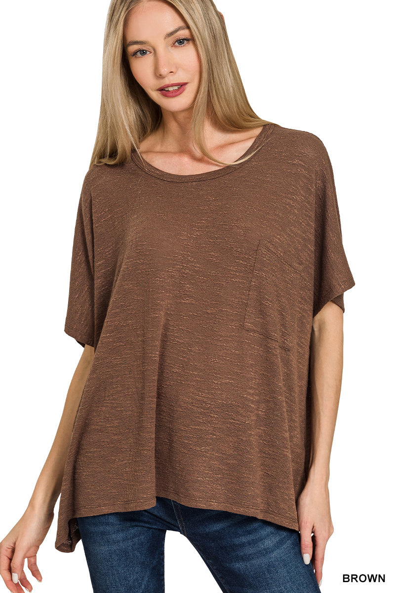 Oversized Hacci Top