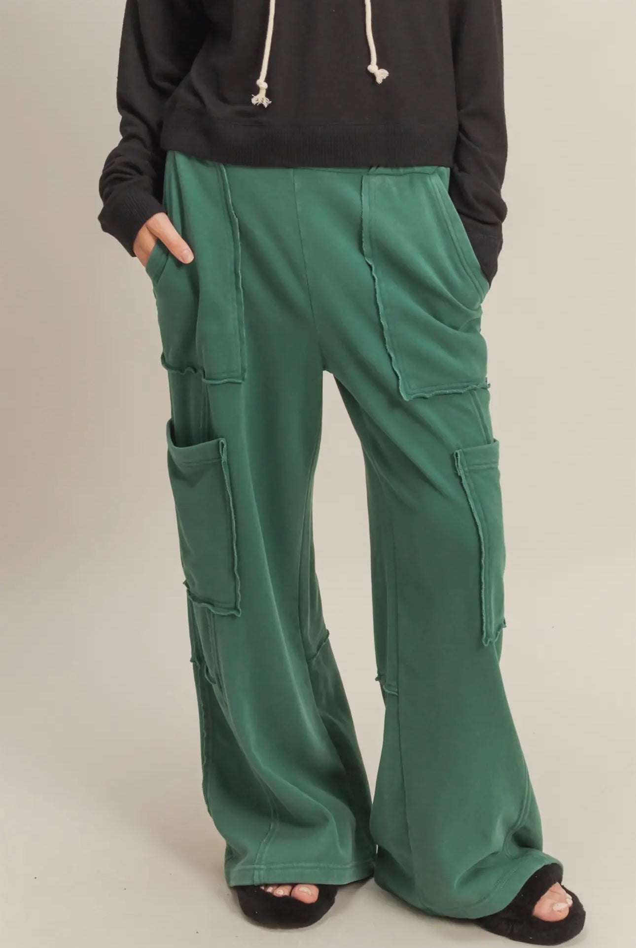 Mineral Washed Cargo Sweatpants