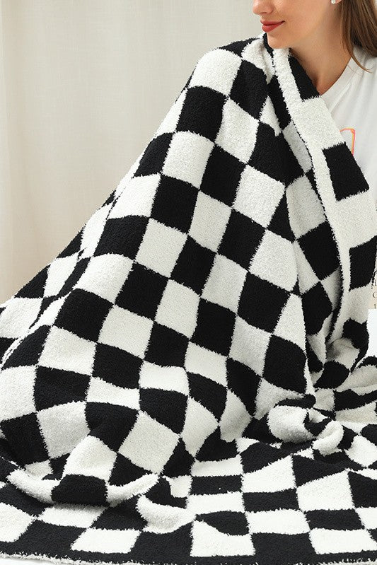 Checkered Throw Blanket