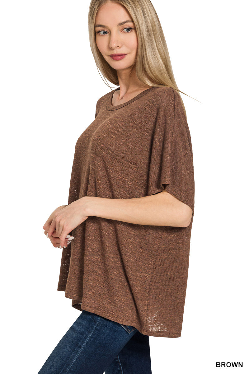 Oversized Hacci Top