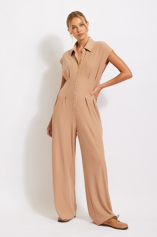 Roma Ribbed Jumpsuit