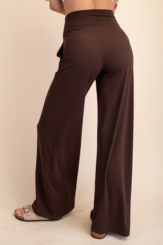 Vivian V Waist Wide Pants