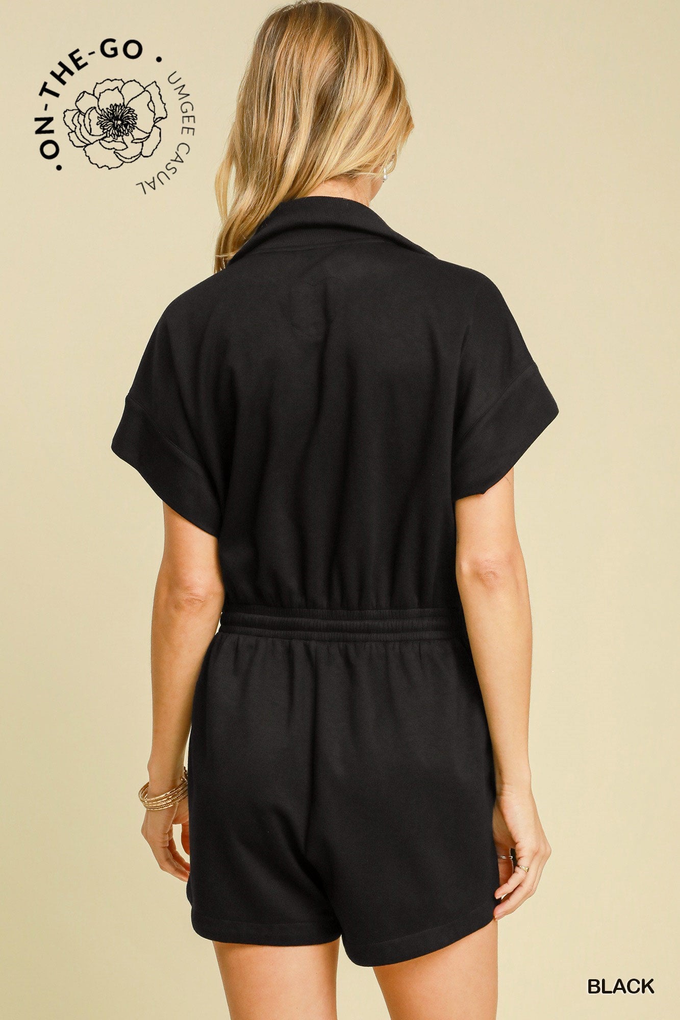 Gina Half Zip Romper