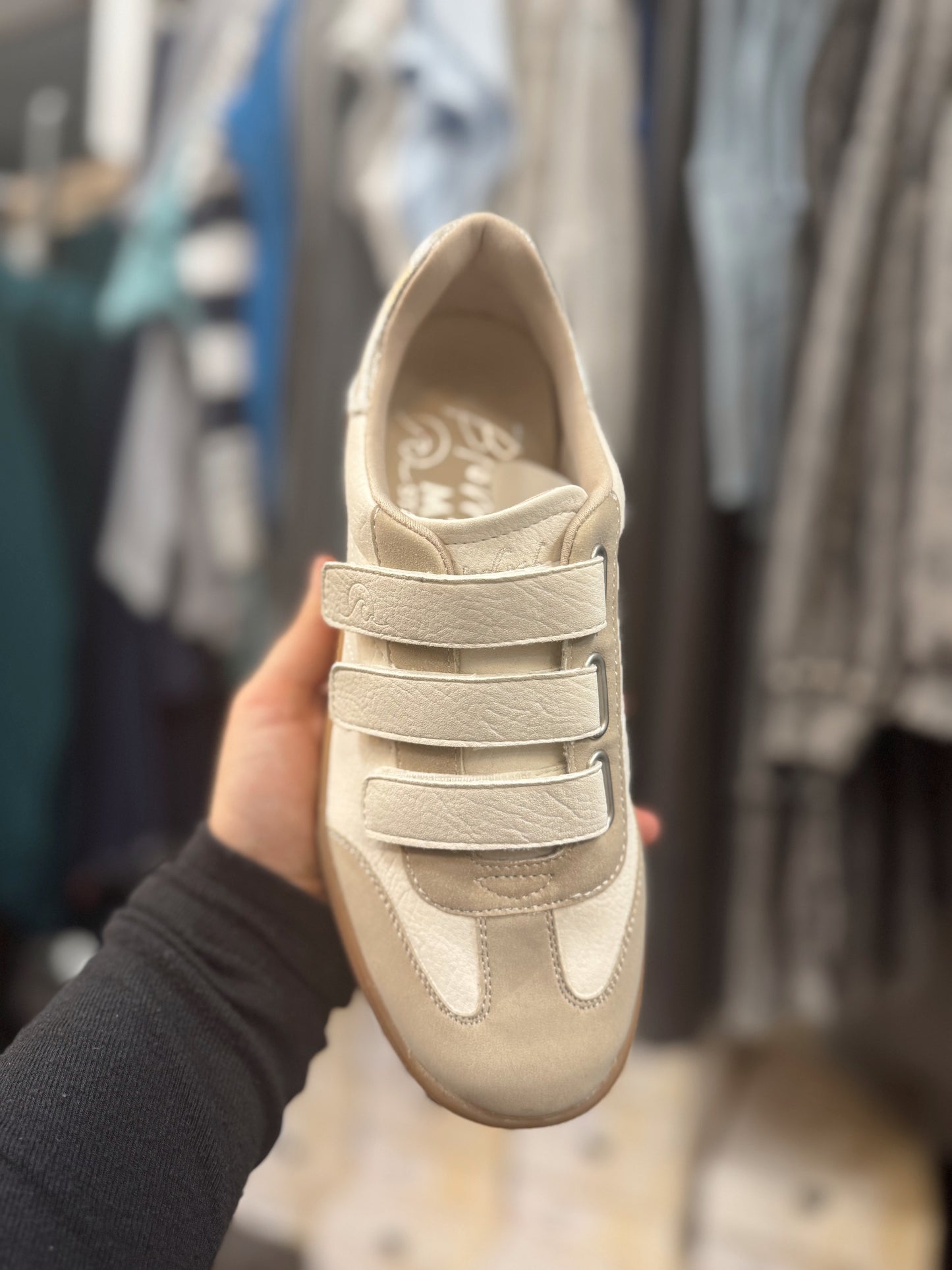 Cream 3 Strap Blowfish Sneakers