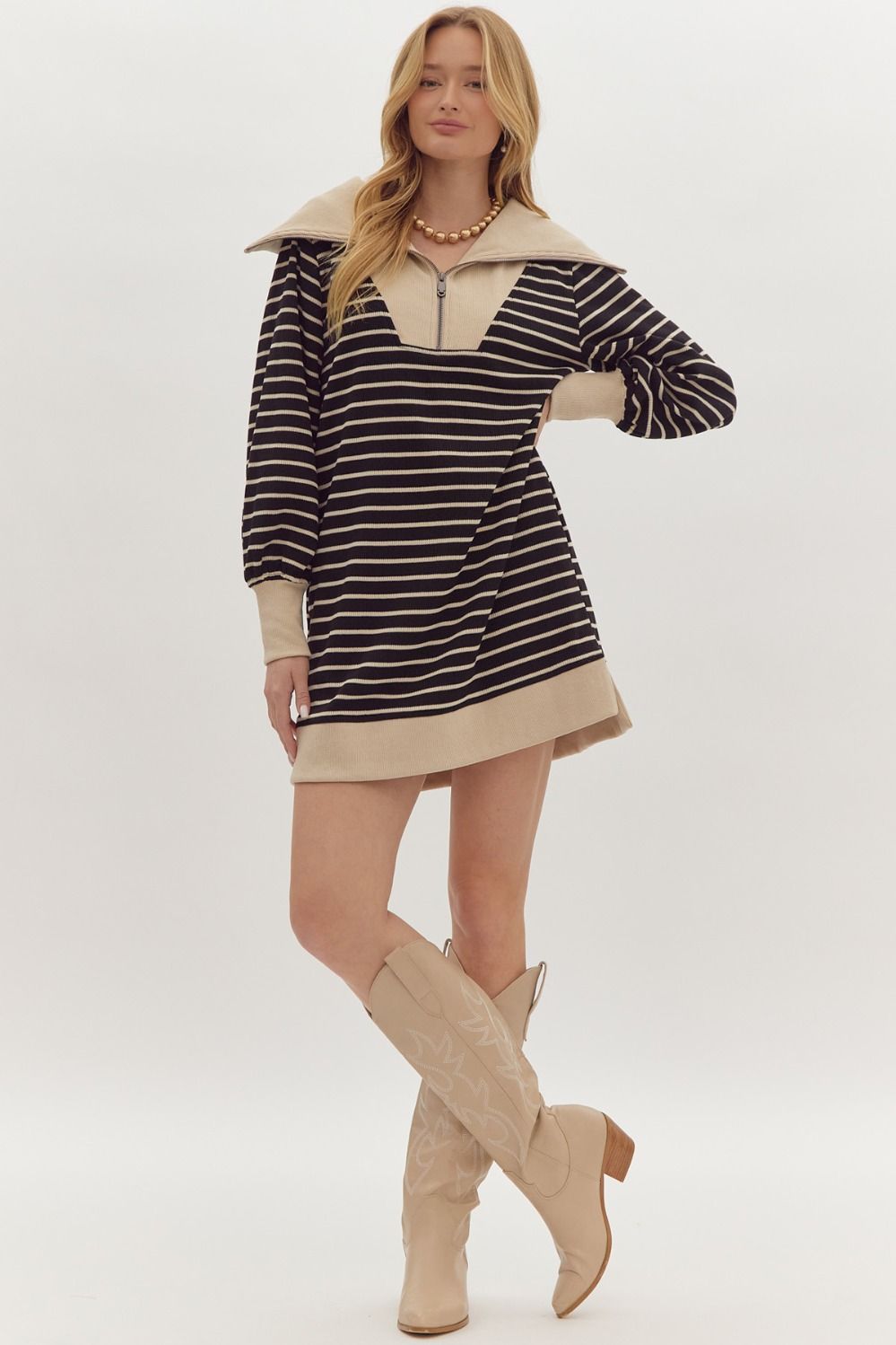 Sadie Striped Sweater Dress