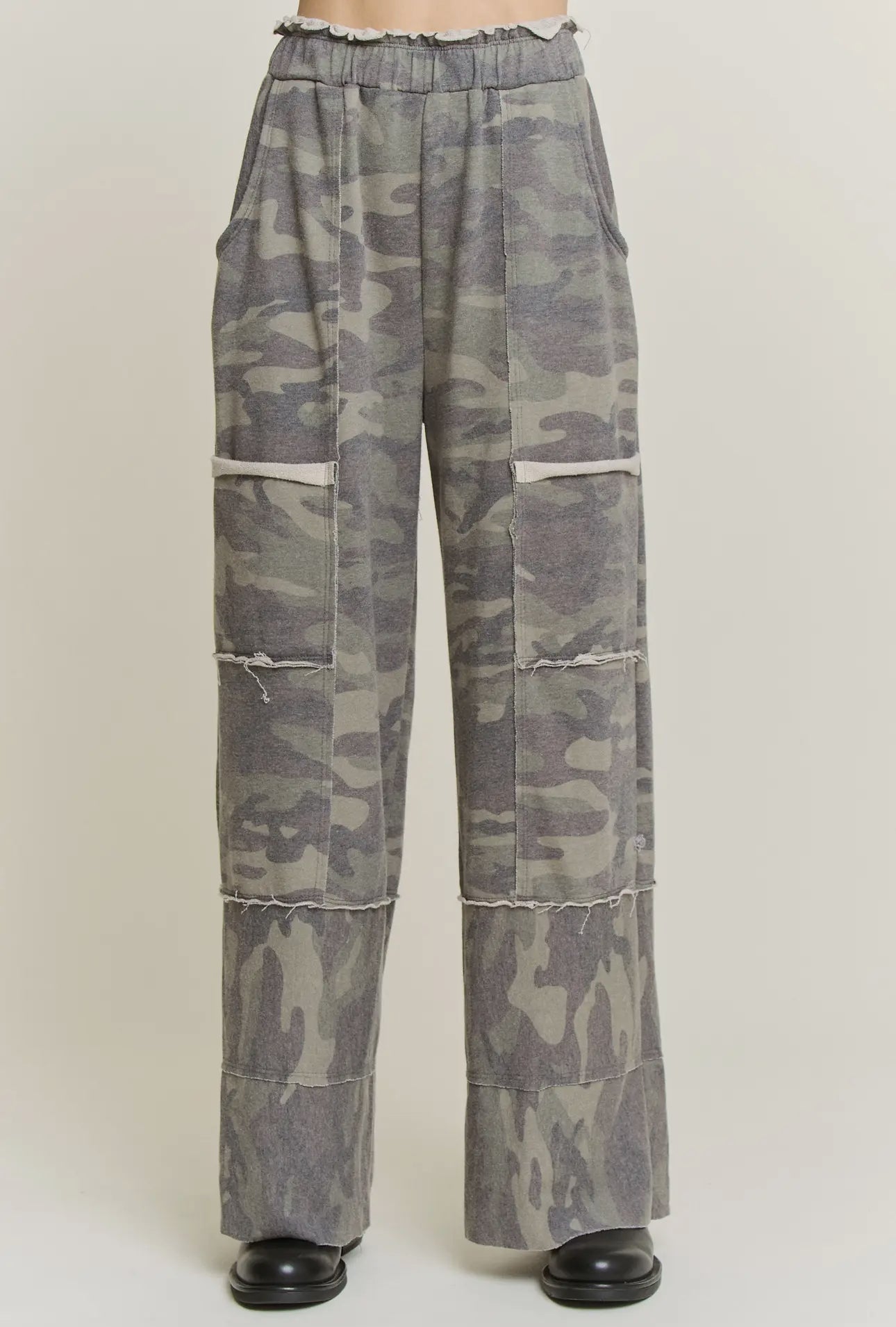 Washed Terry Camo Sweatpants