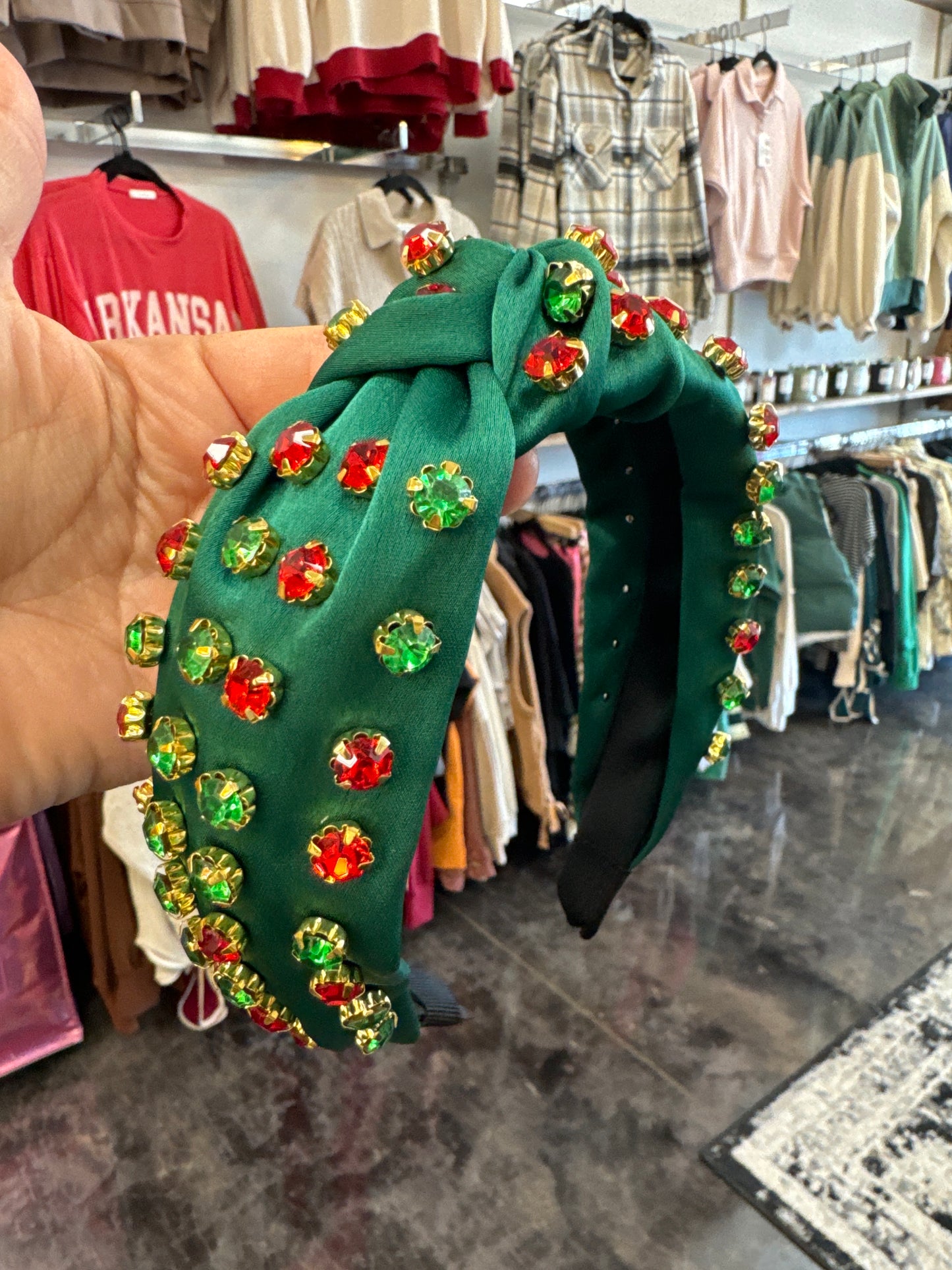 Green Christmas Headband