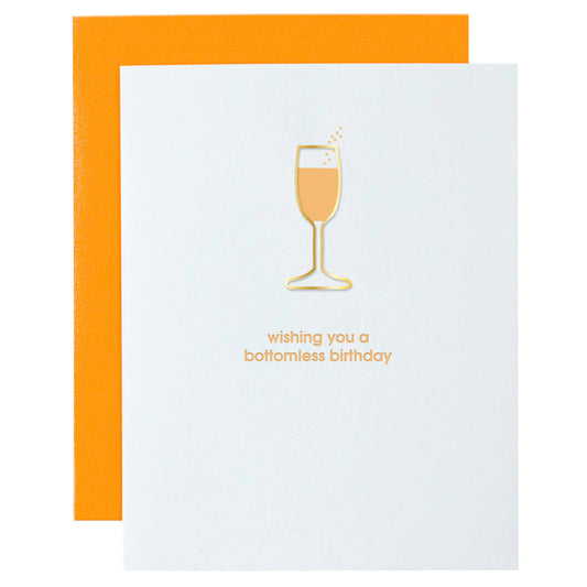 Wishing You A Bottomless Birthday- Paperclip Card