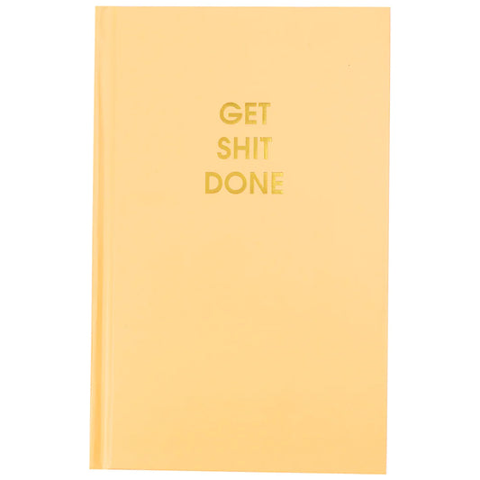 Get Shit Done- Sunset Orange Hardcover Journal