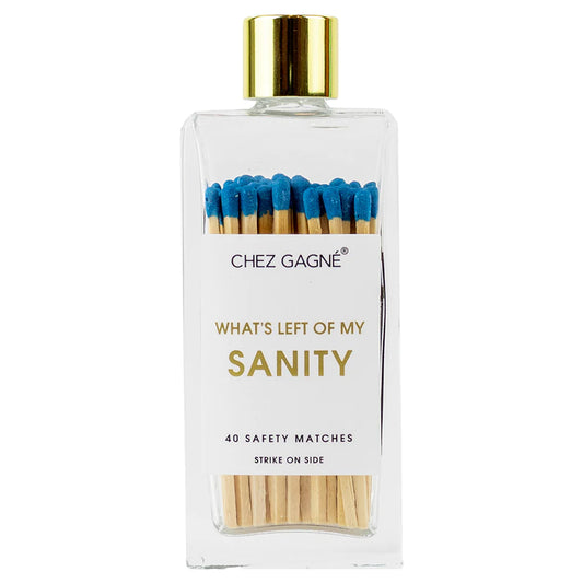 Left Of My Sanity- Glass Bottle Safety Matches