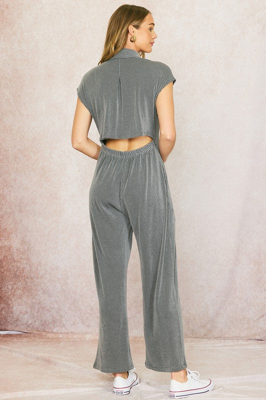 Rachel Ribbed Jumpsuit