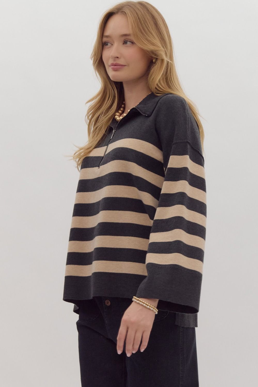 Quincy Quart Zip Sweater