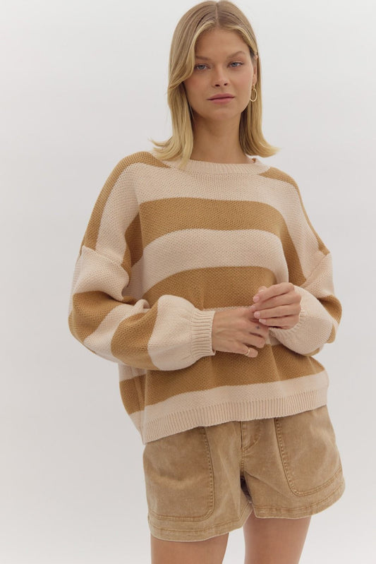 Shaylee Striped Sweater